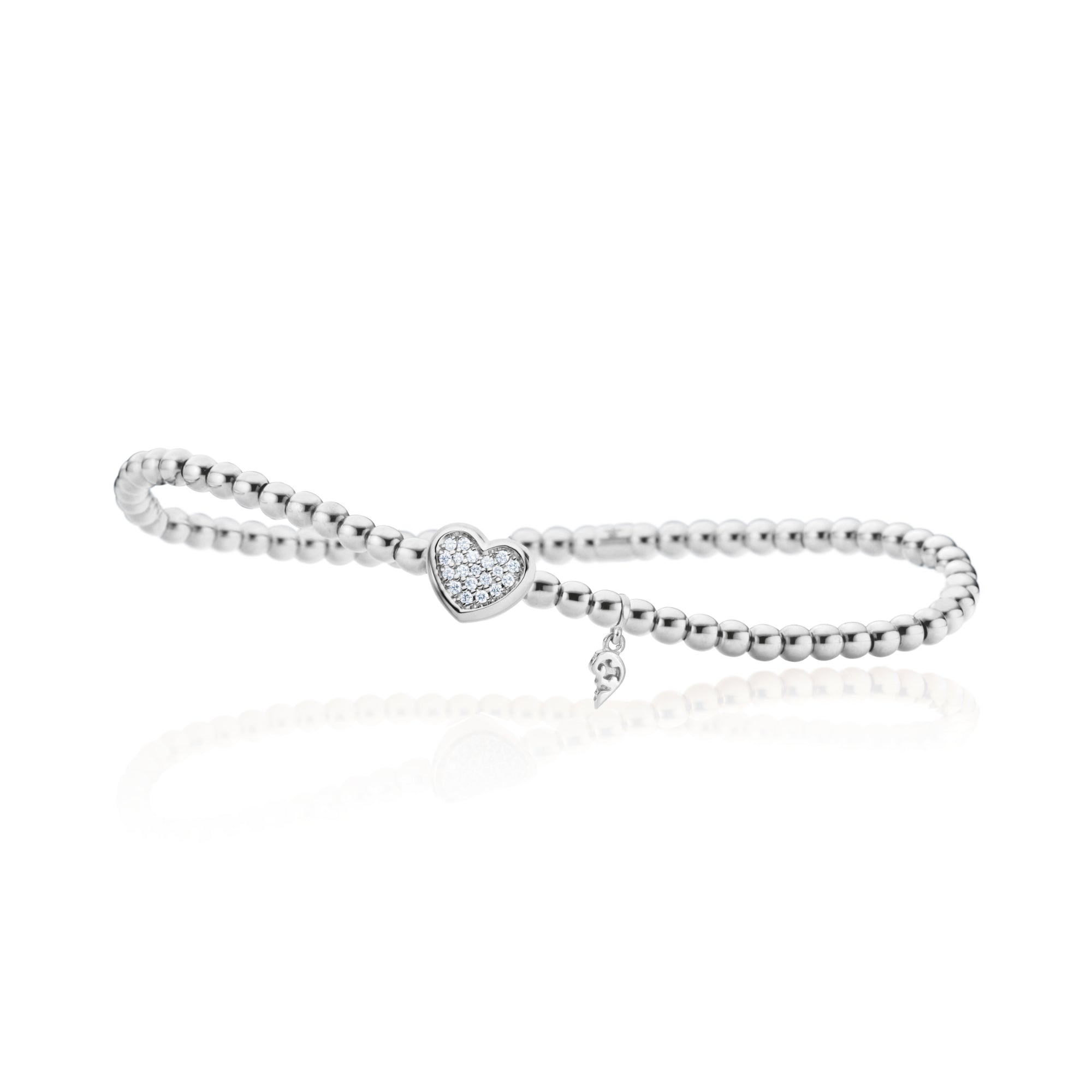 Capolavoro Armband Dolcini Herz klein - AB8BRW00360.INNEN.17 (17) aus Weißgold mit Diamant