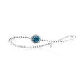 Capolavoro Armband Espressivo - AB8LT0170.INNEN.17 (17-M) aus Weißgold mit Diamant und Topas