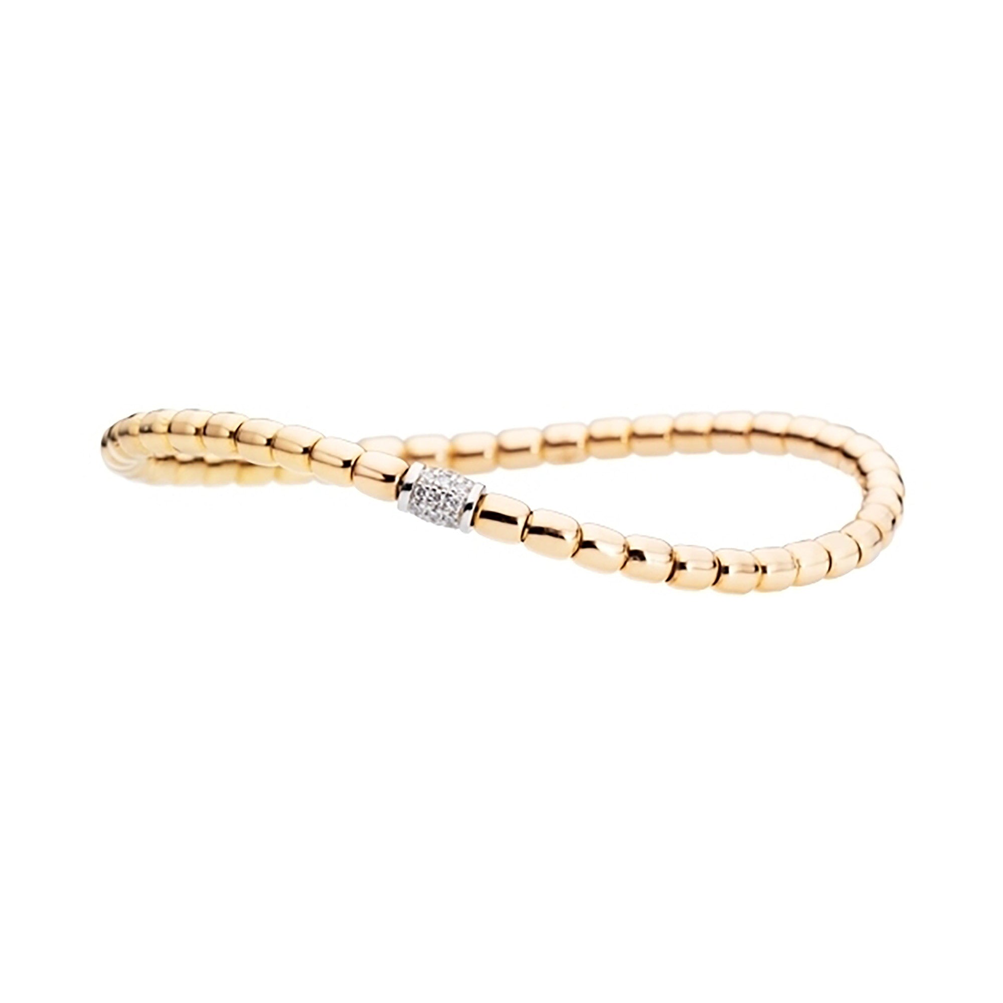 Capolavoro Armband Flessibile - AB7B00113.INNEN.17 (17-M) aus Gelbgold mit Diamant