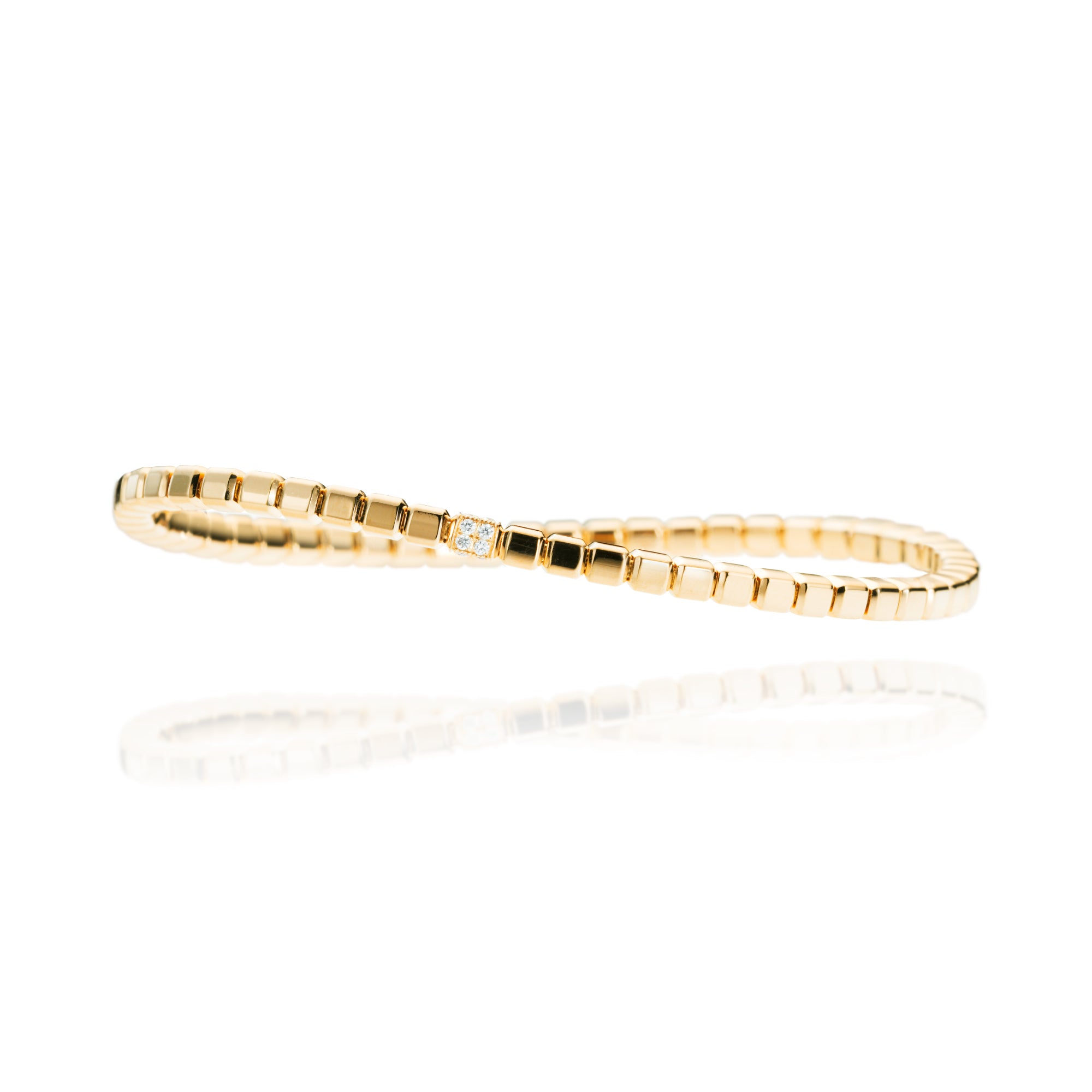 Capolavoro Armband Flessibile - AB7B00203.INNEN.17 (17-M) aus Gelbgold mit Diamant