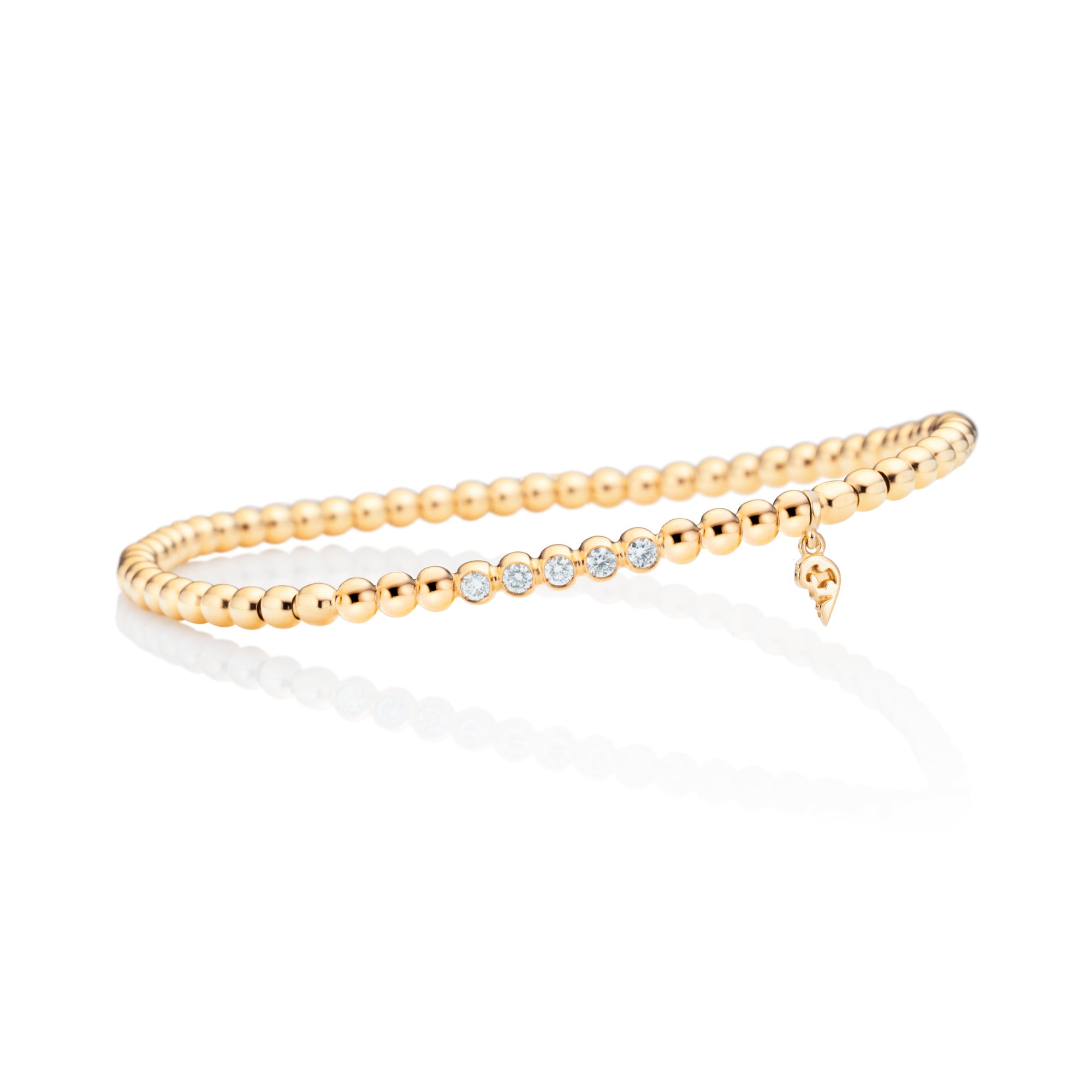 Capolavoro Armband Flessibile - AB7BRW00366.INNEN.17 (17-M) aus Gelbgold mit Diamant