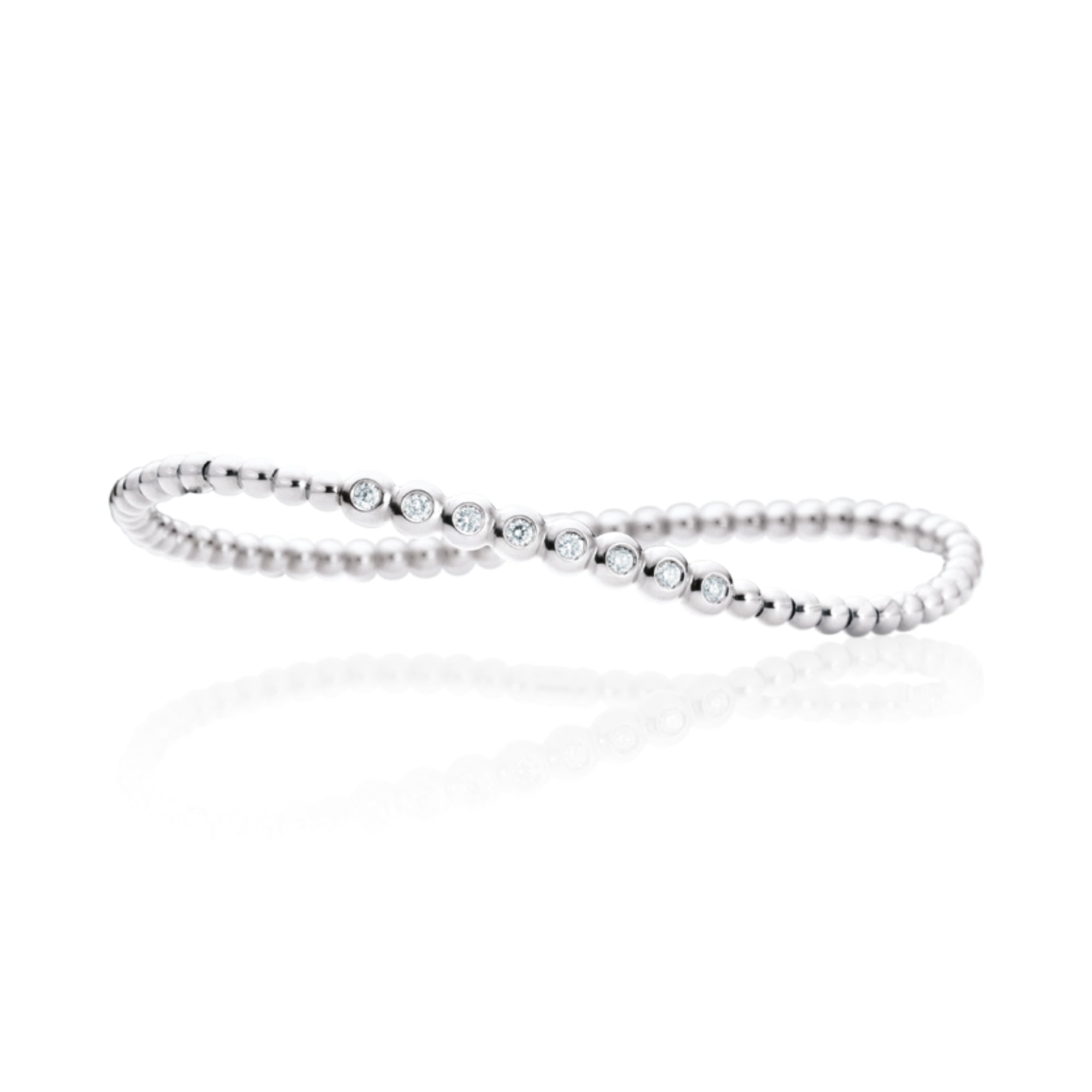 Capolavoro Armband Flessibile - AB8B00148.INNEN.17 (17) aus Weißgold mit Diamant