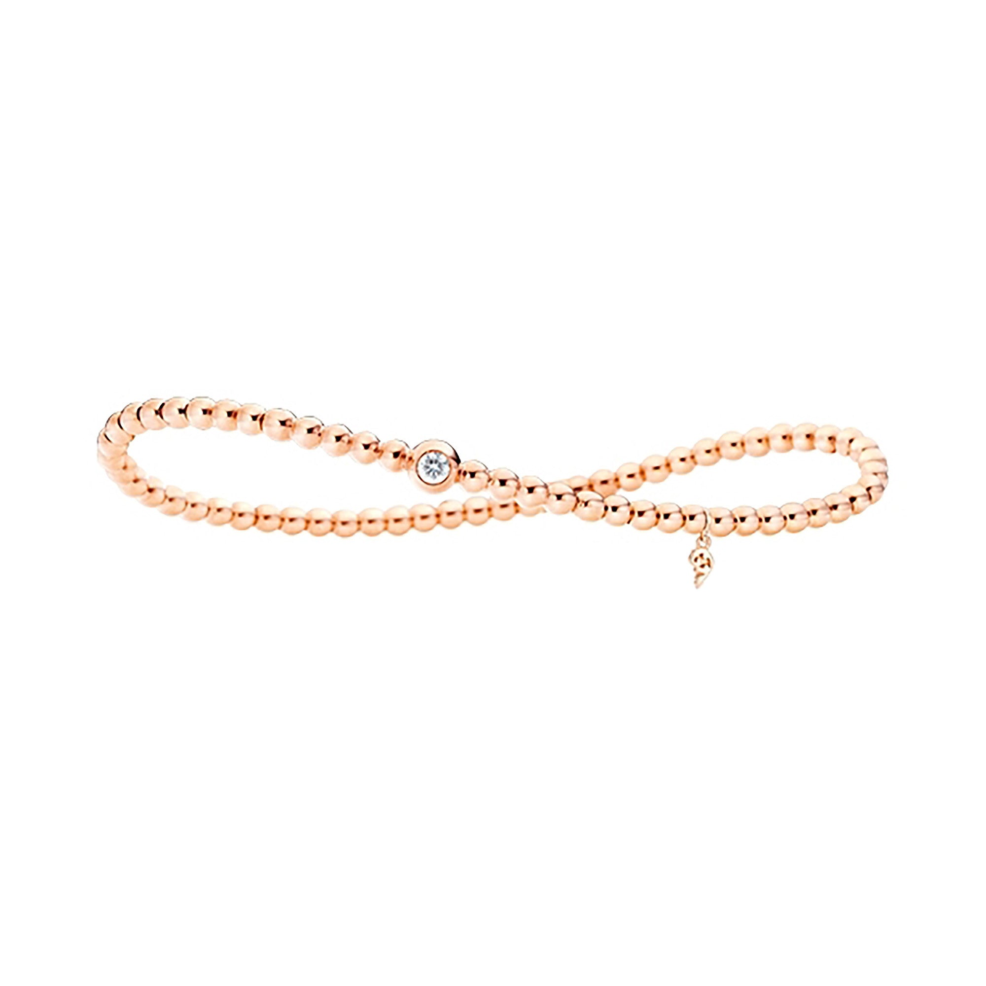 Capolavoro Armband Flessibile - AB9B0000231.INNEN.17 (17-M) aus Roségold mit Diamant