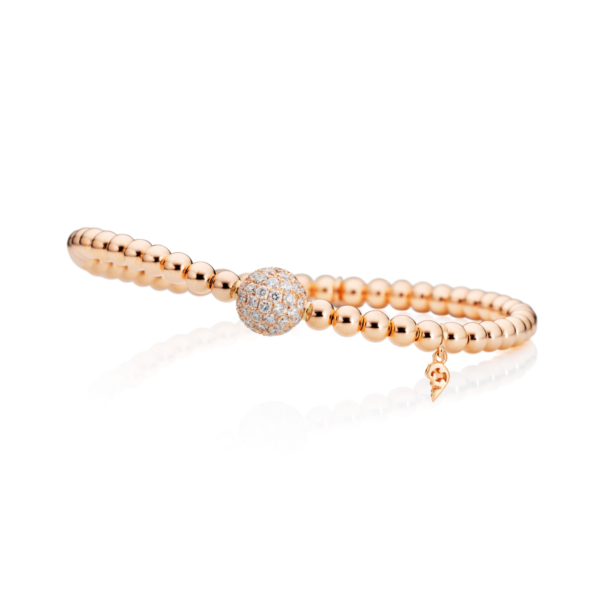 Capolavoro Armband Flessibile - AB9B00135.INNEN.17 (17-M) aus Roségold mit Diamant