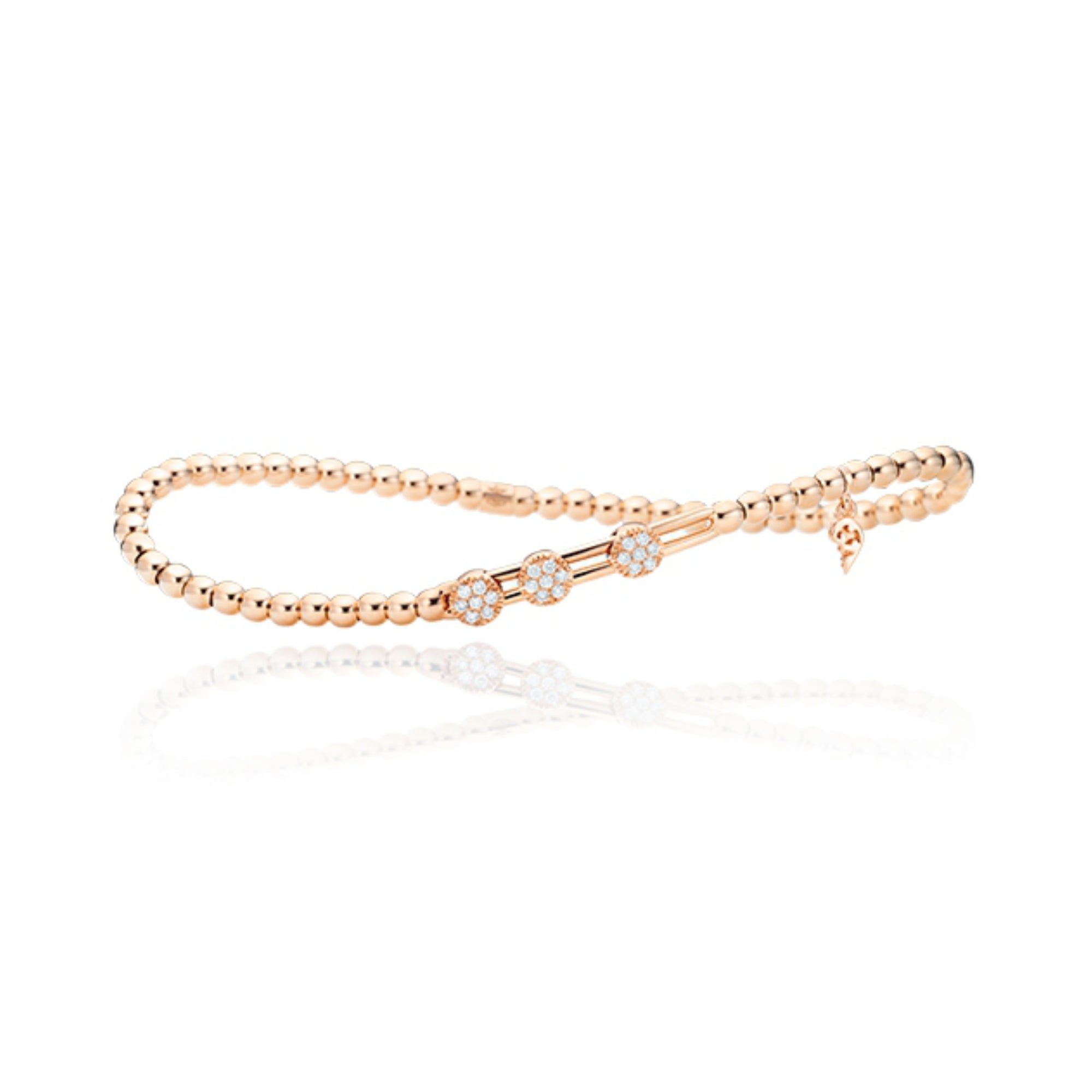 Capolavoro Armband Flessibile - AB9B00181.INNEN.17 (17) aus Roségold mit Diamant