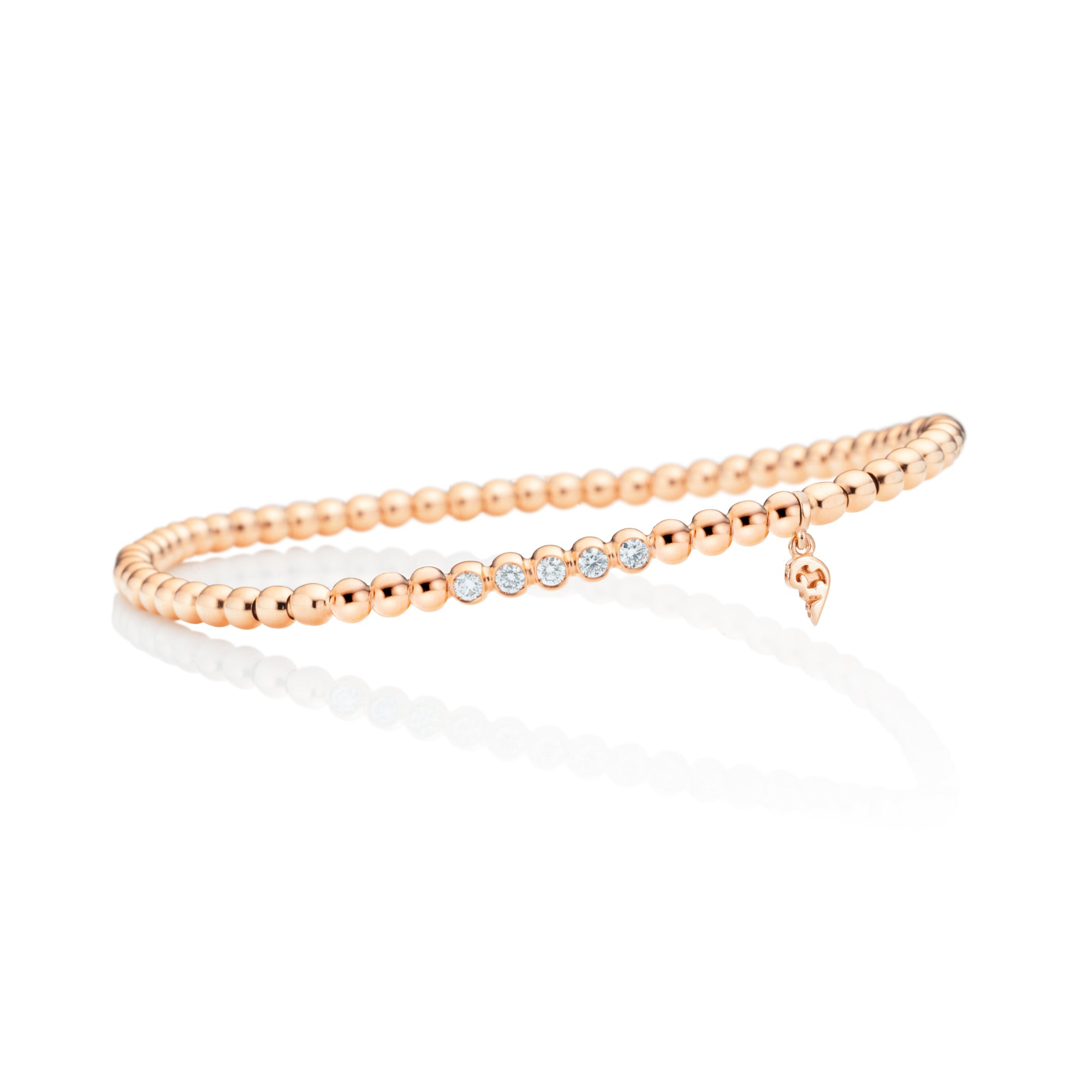 Capolavoro Armband Flessibile - AB9BRW00366.INNEN.17 (17-M) aus Roségold mit Diamant