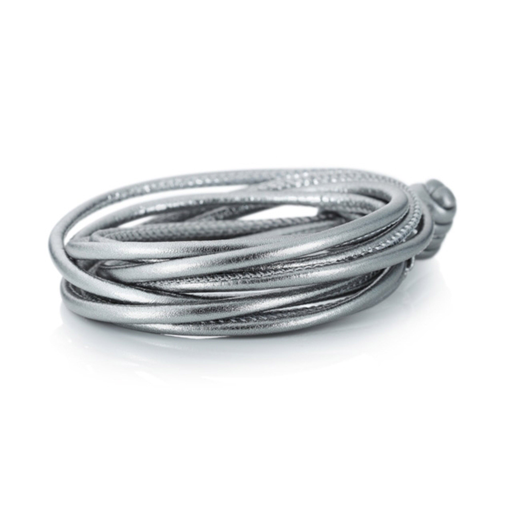 Capolavoro Armband Kalbsleder - AB0000108.SILBER (SILBER-MET) aus Leder