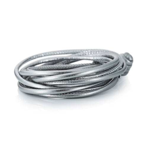 Capolavoro Armband Kalbsleder - AB0000108.SILBER (SILBER-MET) aus Leder