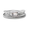 Capolavoro Armband Kalbsleder - AB0000166.HELLGRAU.56 (56) aus Leder