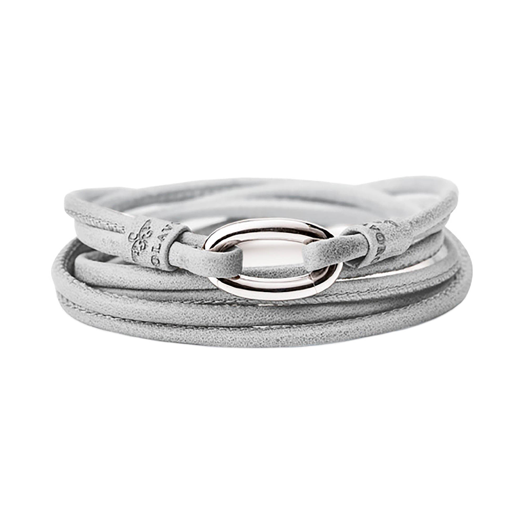 Capolavoro Armband Kalbsleder - AB0000166.HELLGRAU.56 (56) aus Leder