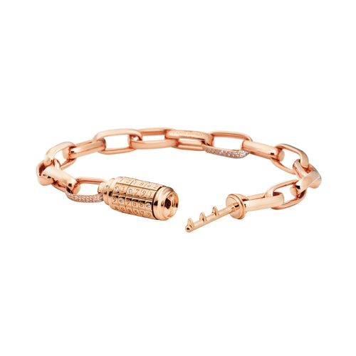 Capolavoro Armband Love Lock 02 - AB9BRW00381.INNEN.17.5 (5-M) aus Roségold mit Diamant
