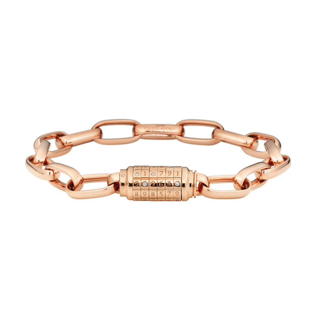 Capolavoro Armband Love Lock - AB7BRW00376.INNEN.17 (17-M) aus Roségold mit Diamant