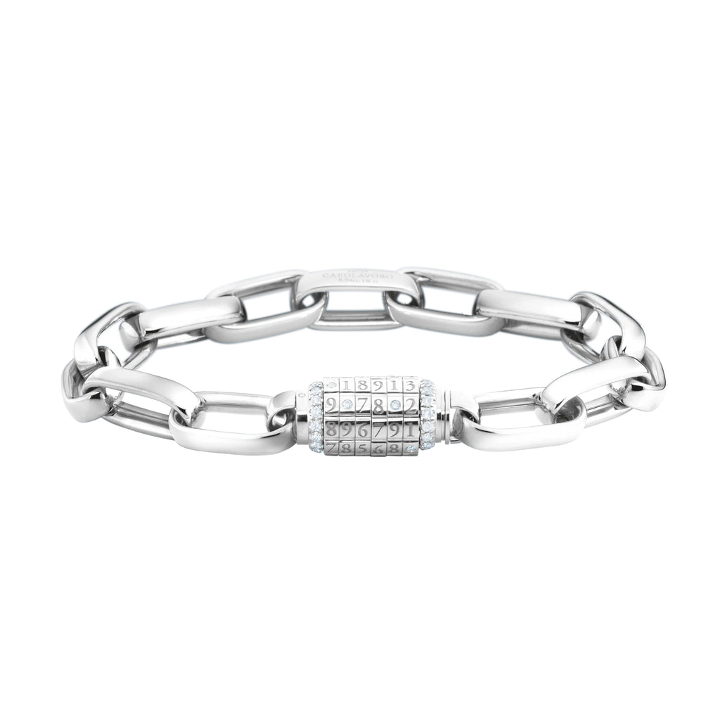 Capolavoro Armband Love Lock - AB8BRW00375.INNEN.17 (17-M) aus Weißgold mit Diamant