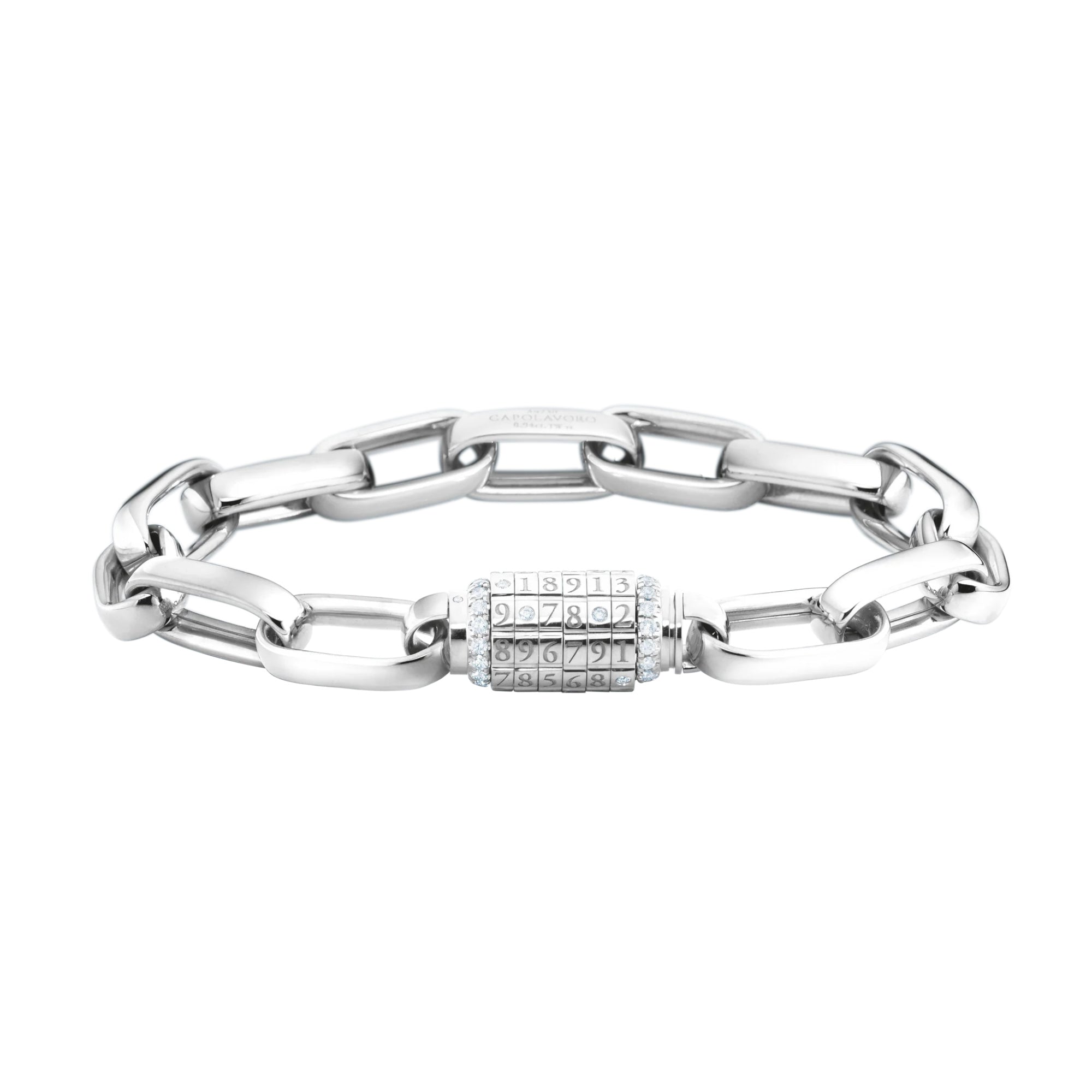Capolavoro Armband Love Lock - AB8BRW00375.INNEN.17 (17-M) aus Weißgold mit Diamant
