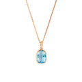 Capolavoro Collier Capriccio - CO9TOA02338.CLIP (CLIP) aus Roségold mit Diamant und Topas
