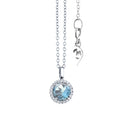 Capolavoro Collier Espressivo (CO8TOA02037-M) aus Weißgold mit Diamant und Topas