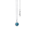 Capolavoro Collier Espressivo (CO8TOL02037-M) aus Weißgold mit Diamant und Topas