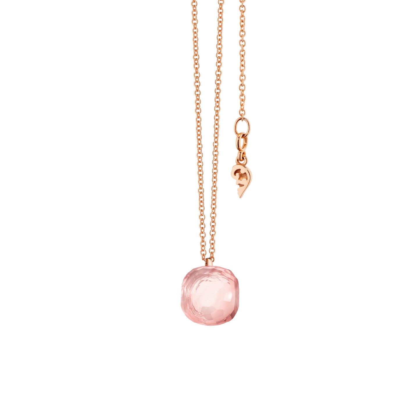 Collier Happy Holi, Roségold • Rosenquarz von Capolavoro (CO9ROK00595.FAC)