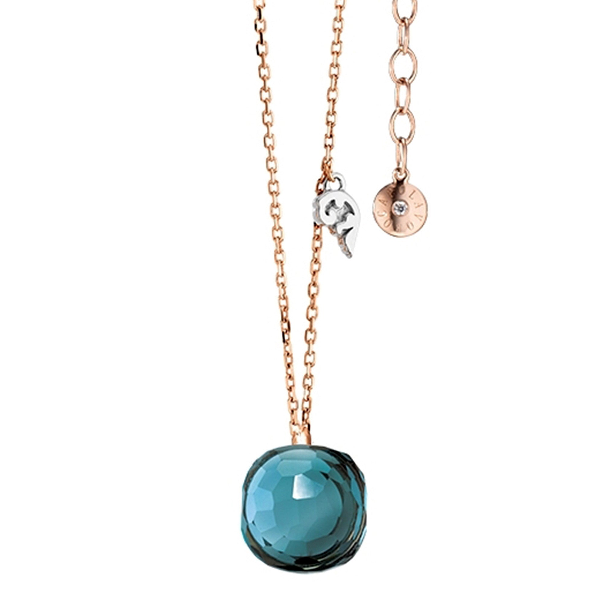 Capolavoro Collier Happy Holi - CO9TOL00595.FAC (FAC) aus Roségold mit Topas