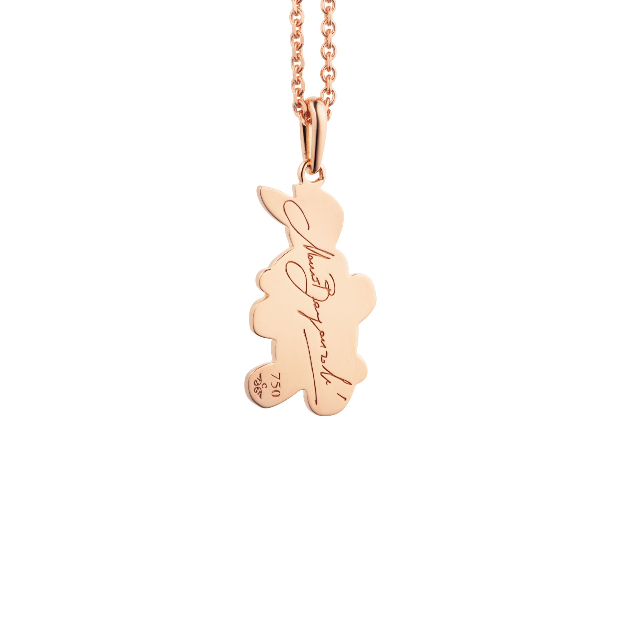 Capolavoro Collier Magic Bunny (CO900002283) aus Roségold mit Diamant und Perlmutt
