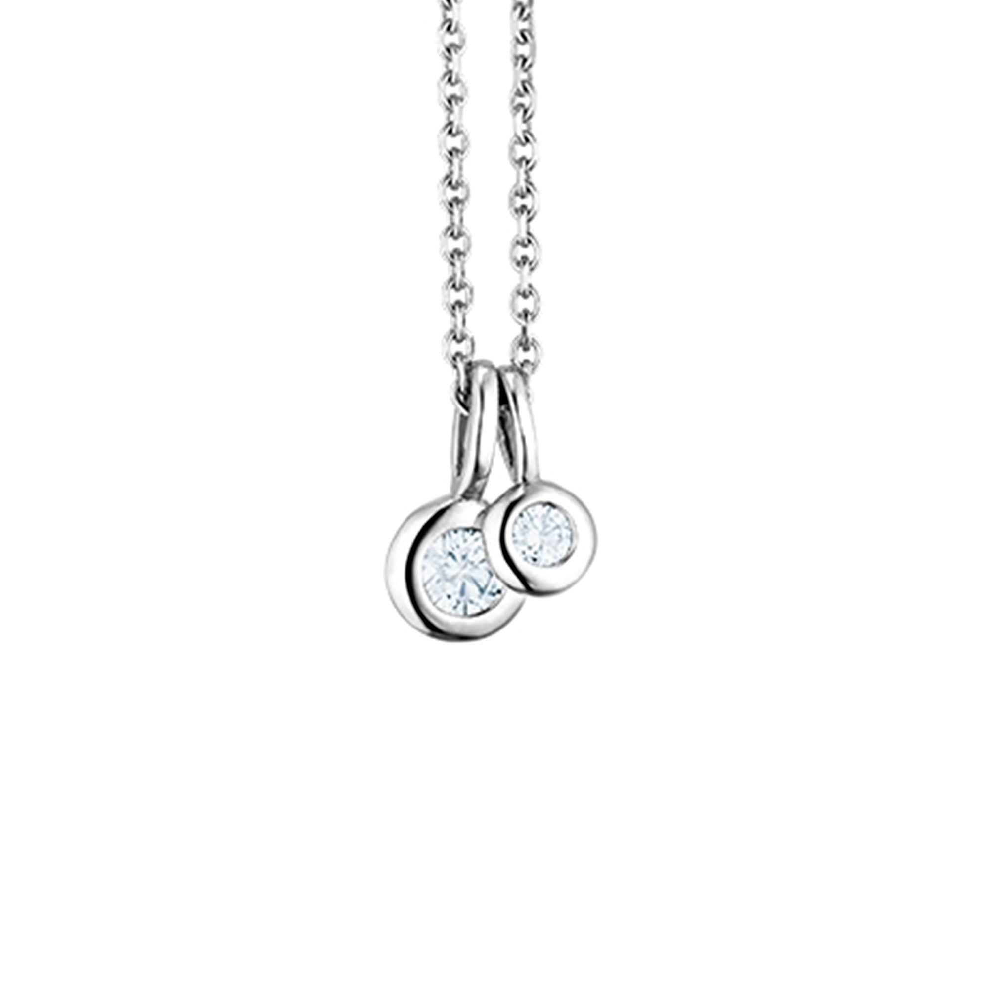 Capolavoro Collier Prosecco (CO8BRW00620) aus Weißgold mit Diamant