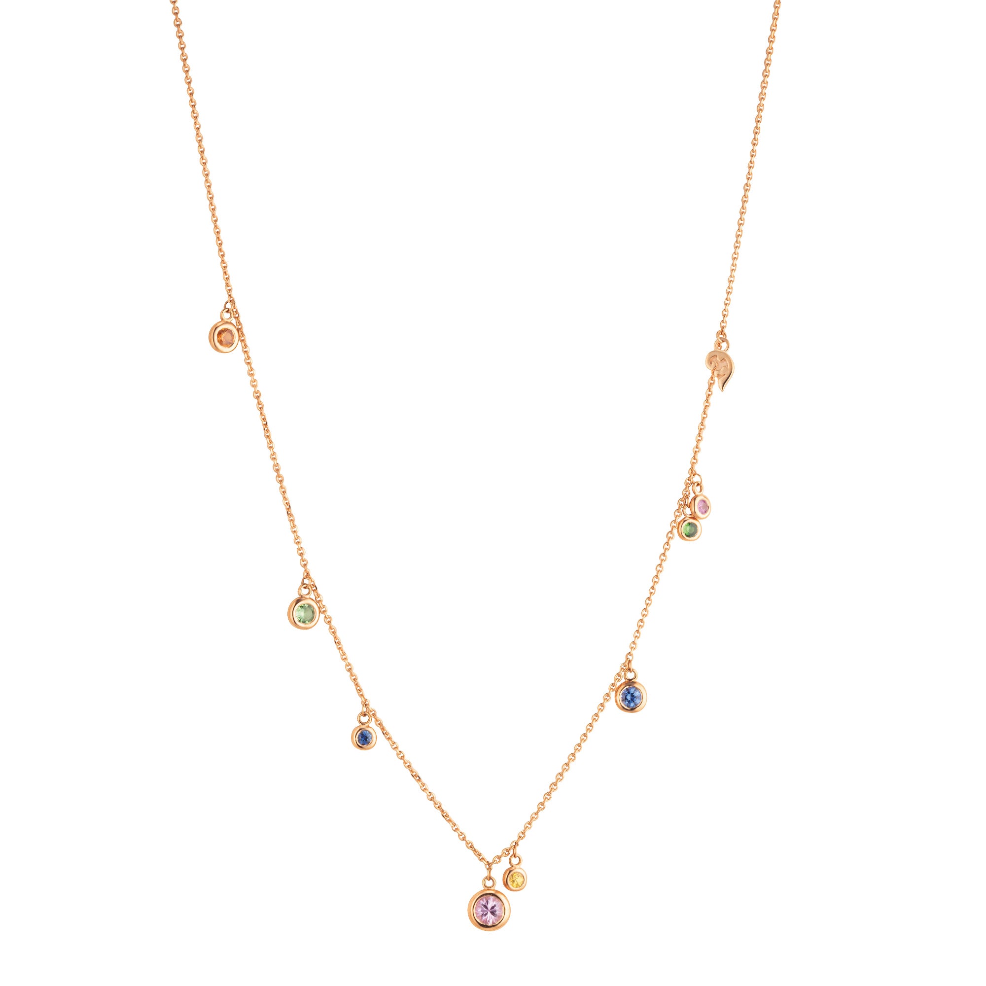 Capolavoro Collier Prosecco - CO9SMC00676.RAINBOW (RAINBOW) aus Roségold mit Saphir