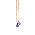 Capolavoro Collier Rainbow - CO9SMC00606.BLAUPINK (BLAUPINK) aus Roségold mit Saphir