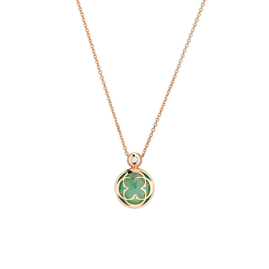 Collier Rose, Roségold • Achat • Diamant von Capolavoro (CO9ACG00694.BEK)