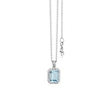 Capolavoro Collier Shades of Love - CO8AQU00644.8X6 (8X6) aus Weißgold mit Aquamarin, Diamant und Smaragd