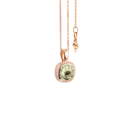 Collier Twinkle Balloon , Roségold • Diamant • Prasiolith von Capolavoro (CO9PRA00647)