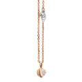 Capolavoro Collier Velluto (CO9TOW08001-M) aus Roségold mit Diamant und Topas