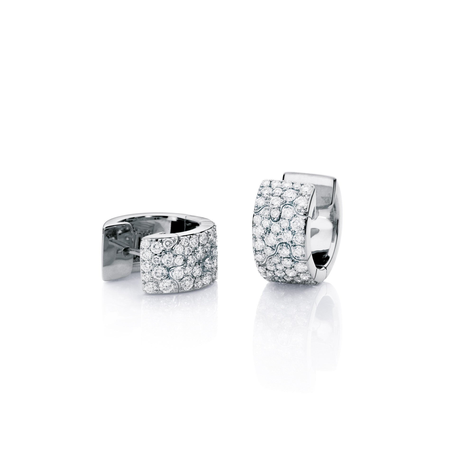 Capolavoro Creolen Vulcano (OC8B01232) aus Weißgold mit Diamant