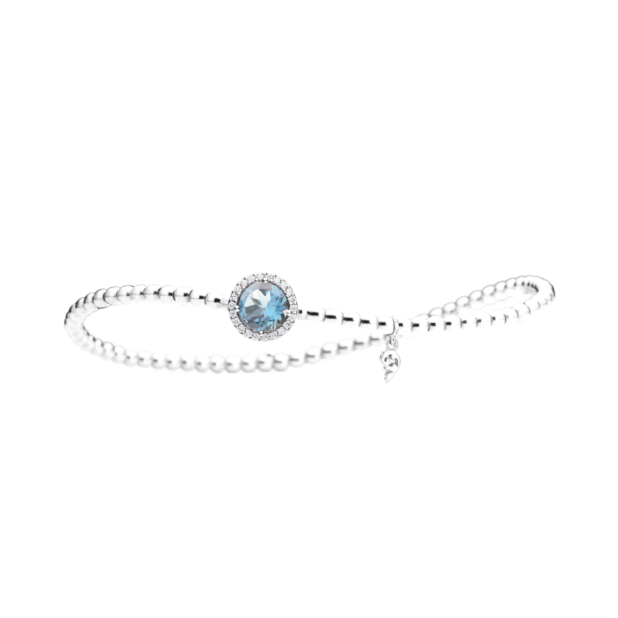 Capolavoro Flexibles Armband Espressivo - AB8T00170.INNEN.17 (17-M) aus Weißgold mit Diamant und Topas