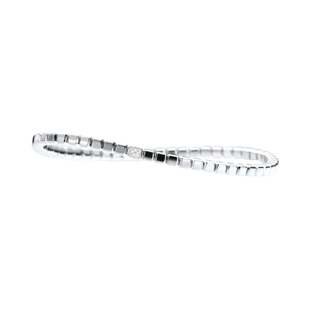 Capolavoro Flexibles Armband Flessibile - AB8B00203.INNEN.17 (17) aus Weißgold mit Diamant