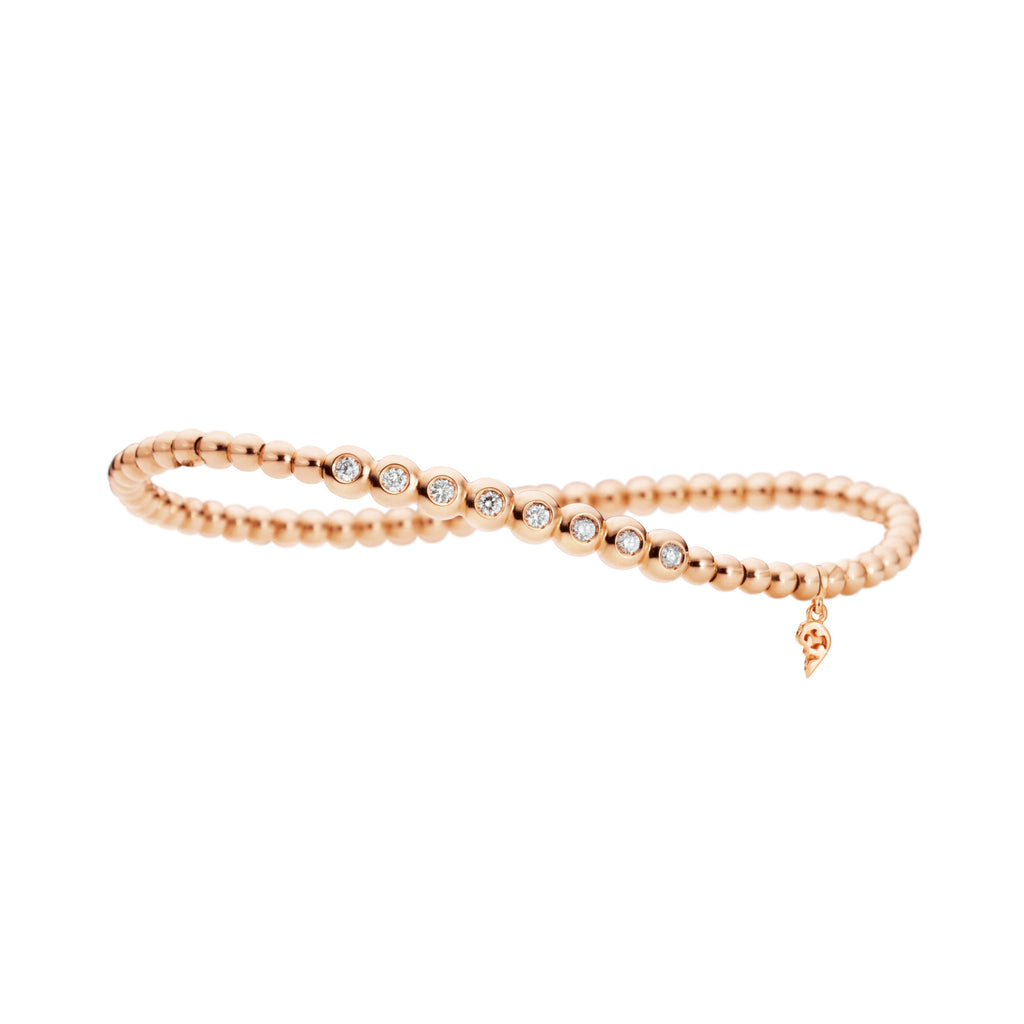 Capolavoro Flexibles Armband Flessibile - AB9B00148.INNEN.17 (17-M) aus Roségold mit Diamant