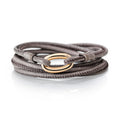 Capolavoro Lederarmband mit Schließe Sportivo (SC9B00225) aus Roségold mit Diamant