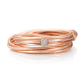 Capolavoro Lederarmband mit Schmuckelement Dolcini (AH9B02091) aus Roségold mit Diamant