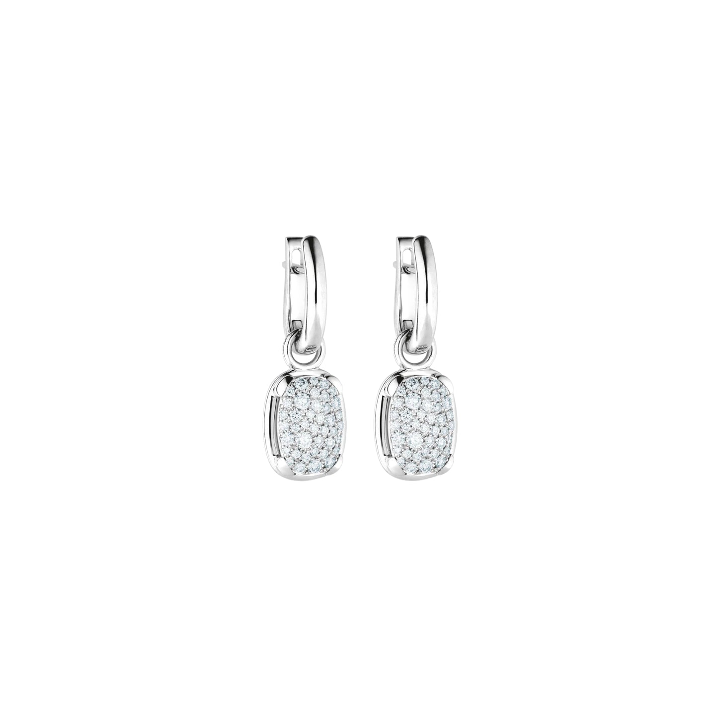 Ohrcreolen Capriccio, Weißgold • Diamant von Capolavoro (OC8BRW01273)