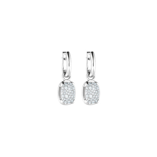 Ohrcreolen Capriccio, Weißgold • Diamant von Capolavoro (OC8BRW01273)