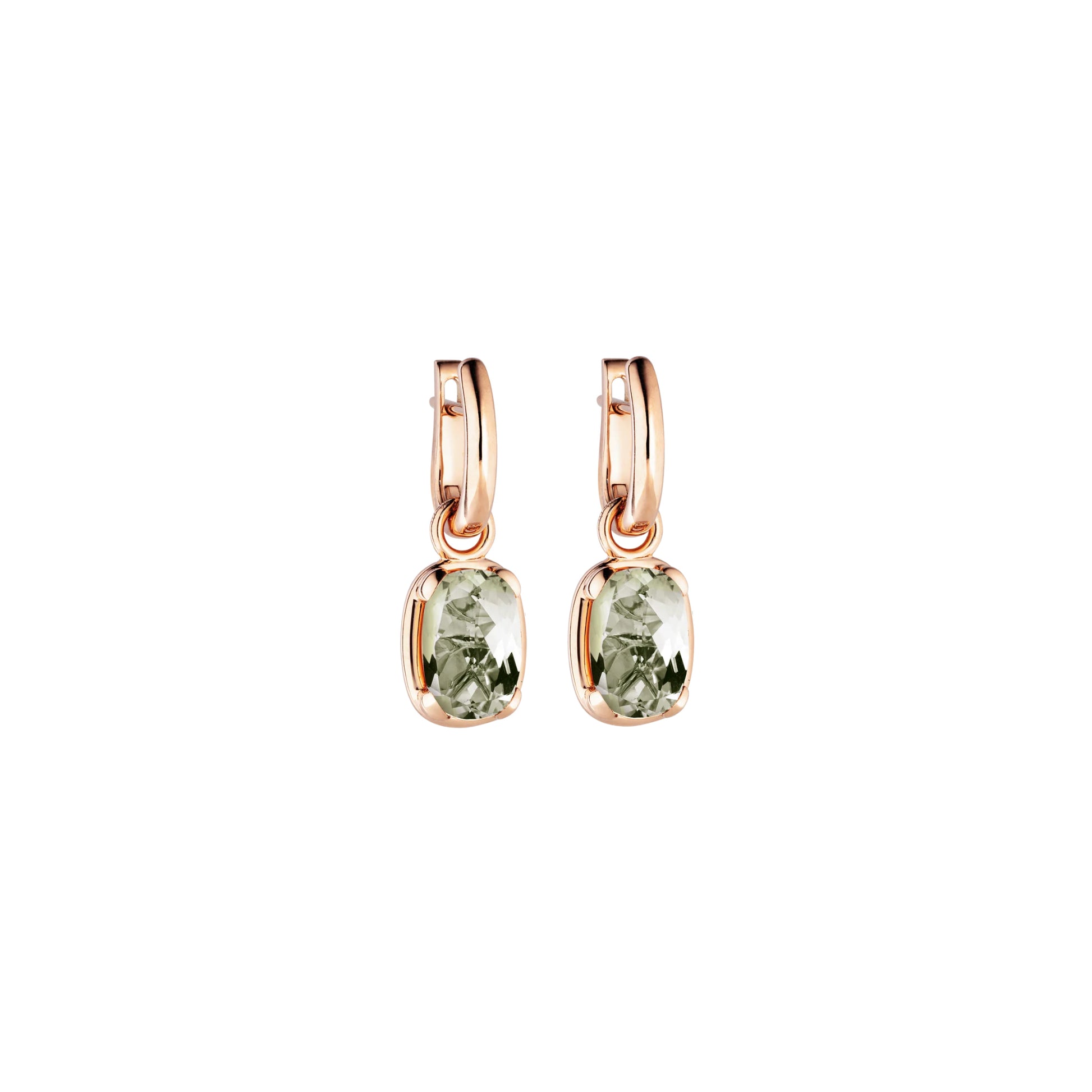 Ohrcreolen Capriccio, Roségold • Prasiolith von Capolavoro (OC9PRA01273)