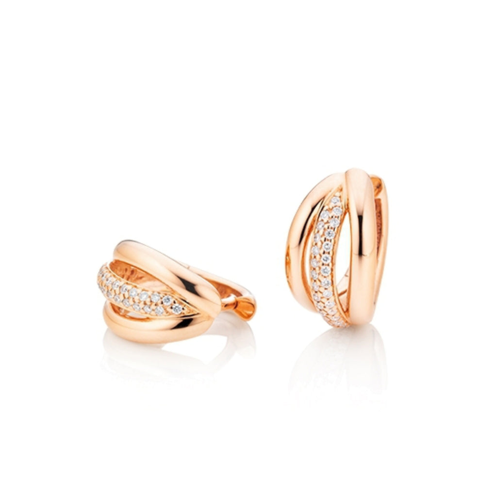 Capolavoro Ohrcreolen Cielo (OC9BRW01259) aus Roségold mit Diamant