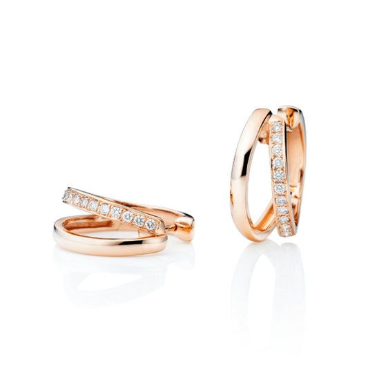 Capolavoro Ohrcreolen La Donna (OC9BRW01251) aus Roségold mit Diamant