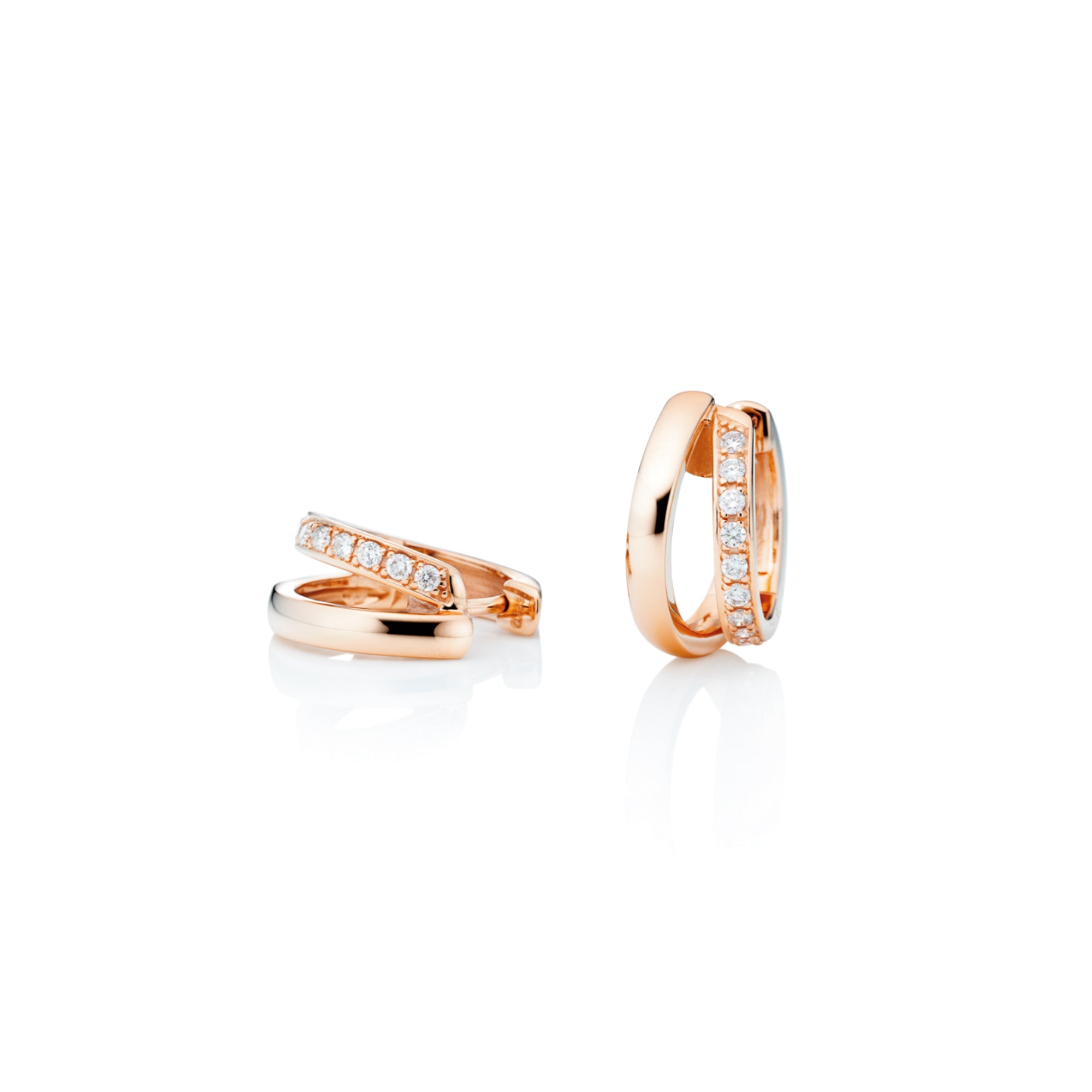 Capolavoro Ohrcreolen La Donna (OC9BRW01252) aus Roségold mit Diamant