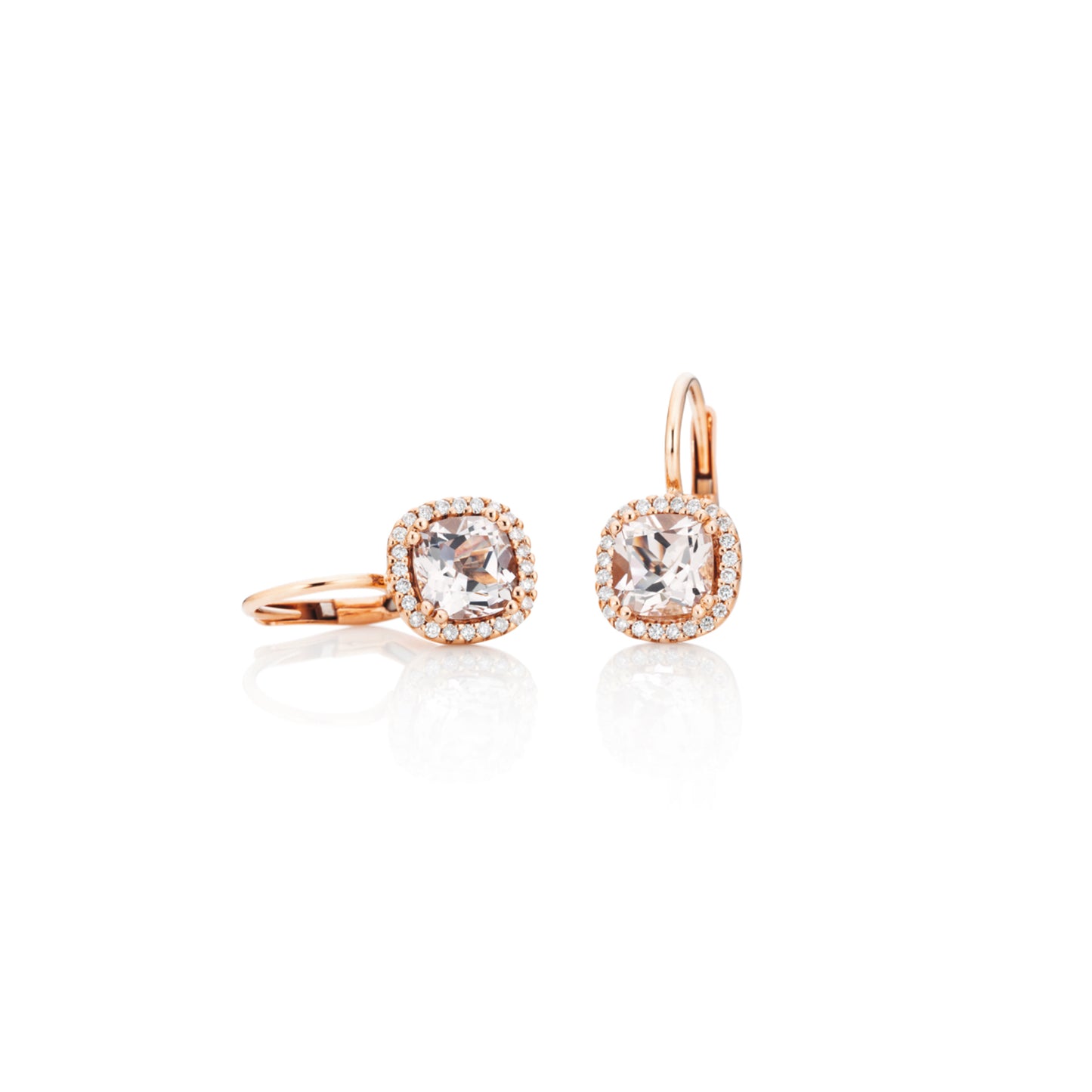 Capolavoro Ohrhänger Espressivo (OH9MOG00633) aus Roségold mit Diamant und Morganit