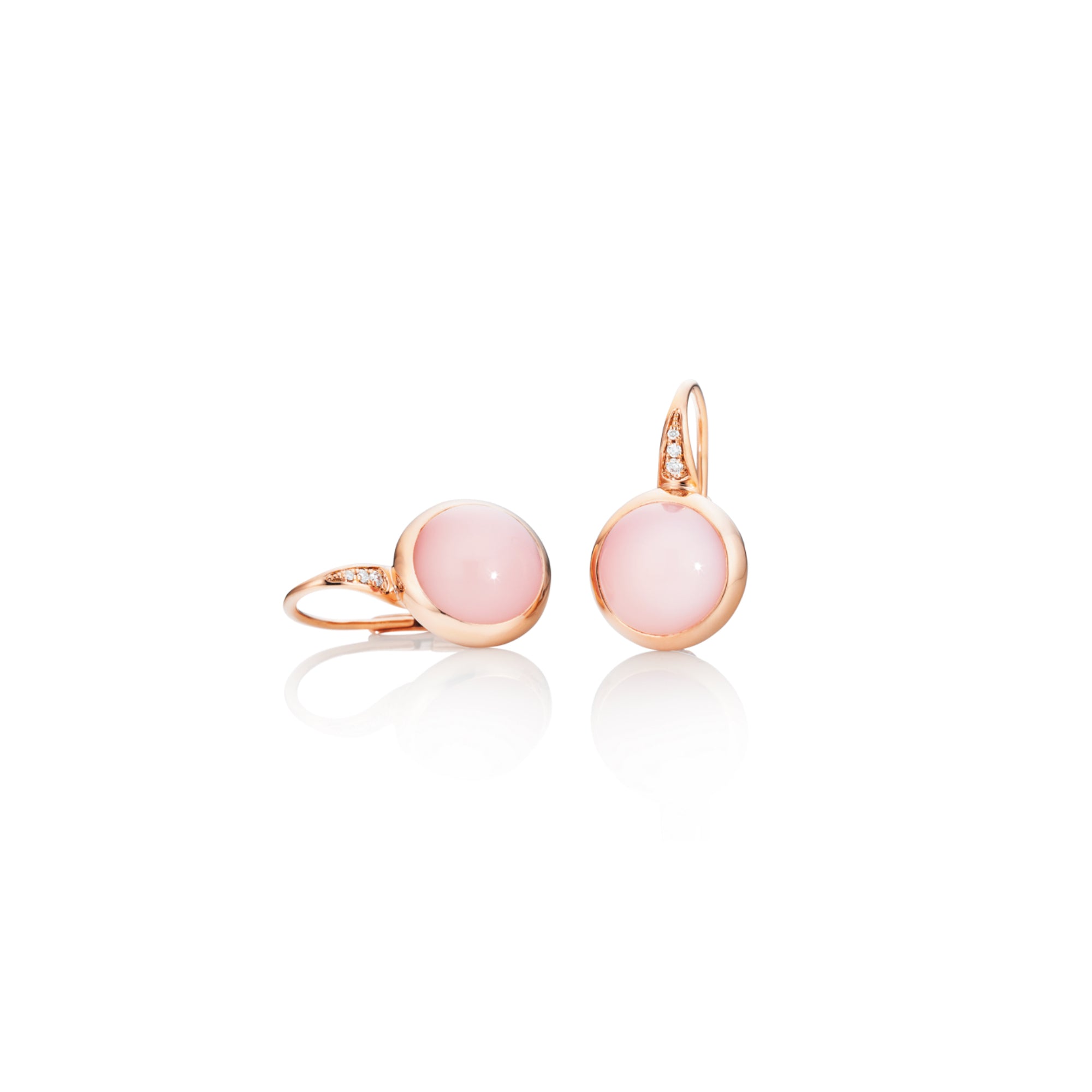 Capolavoro Ohrhänger Velluto (OH9OPP00638) aus Roségold mit Diamant und Opal