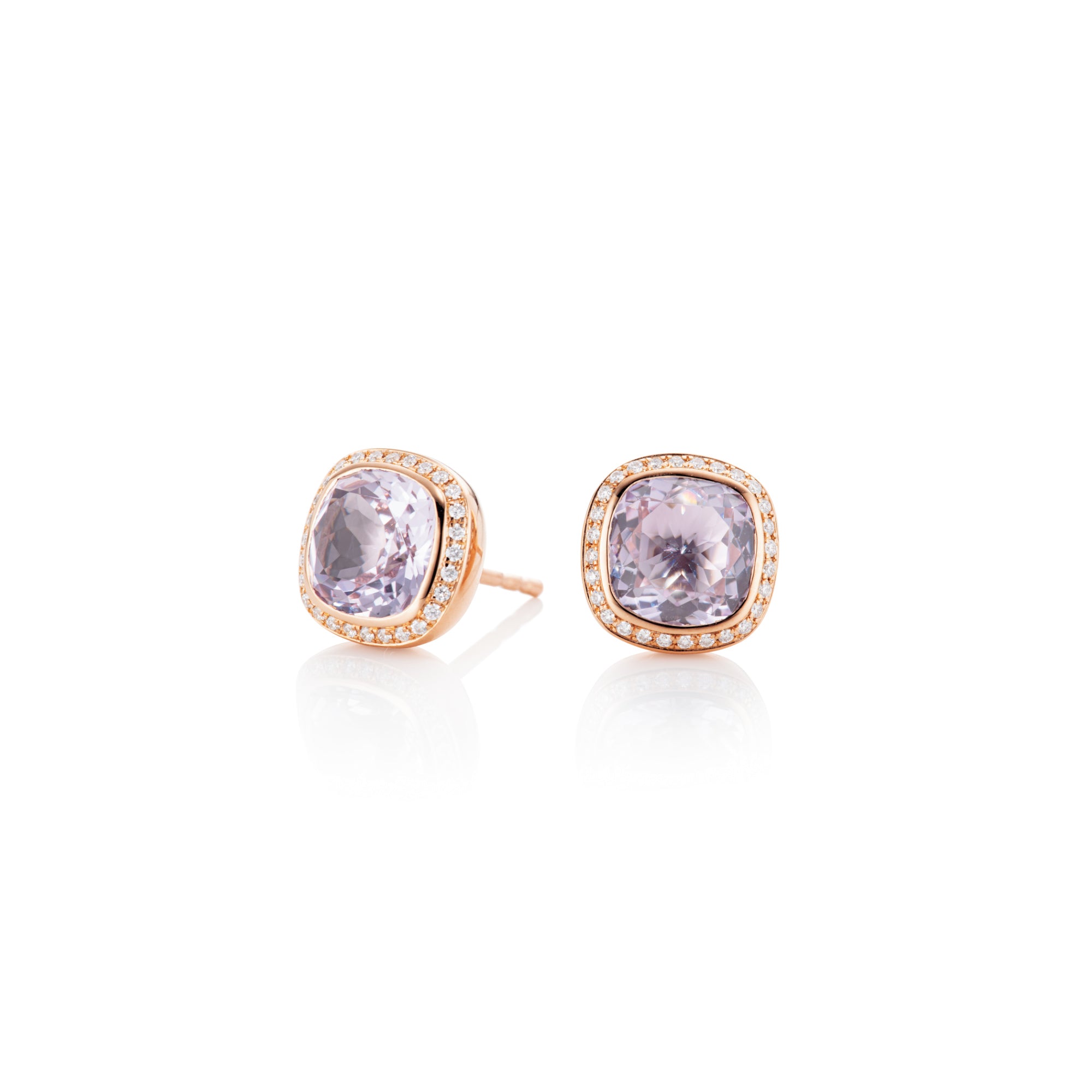 Capolavoro Ohrstecker Twinkle Balloon (OS9AMF01024) aus Roségold mit Amethyst und Diamant