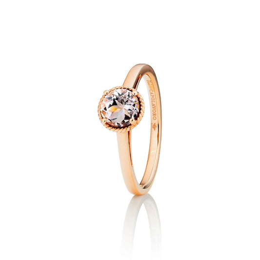 Ring Amore Mio, Roségold • Morganit von Capolavoro (RI9MOG02691)