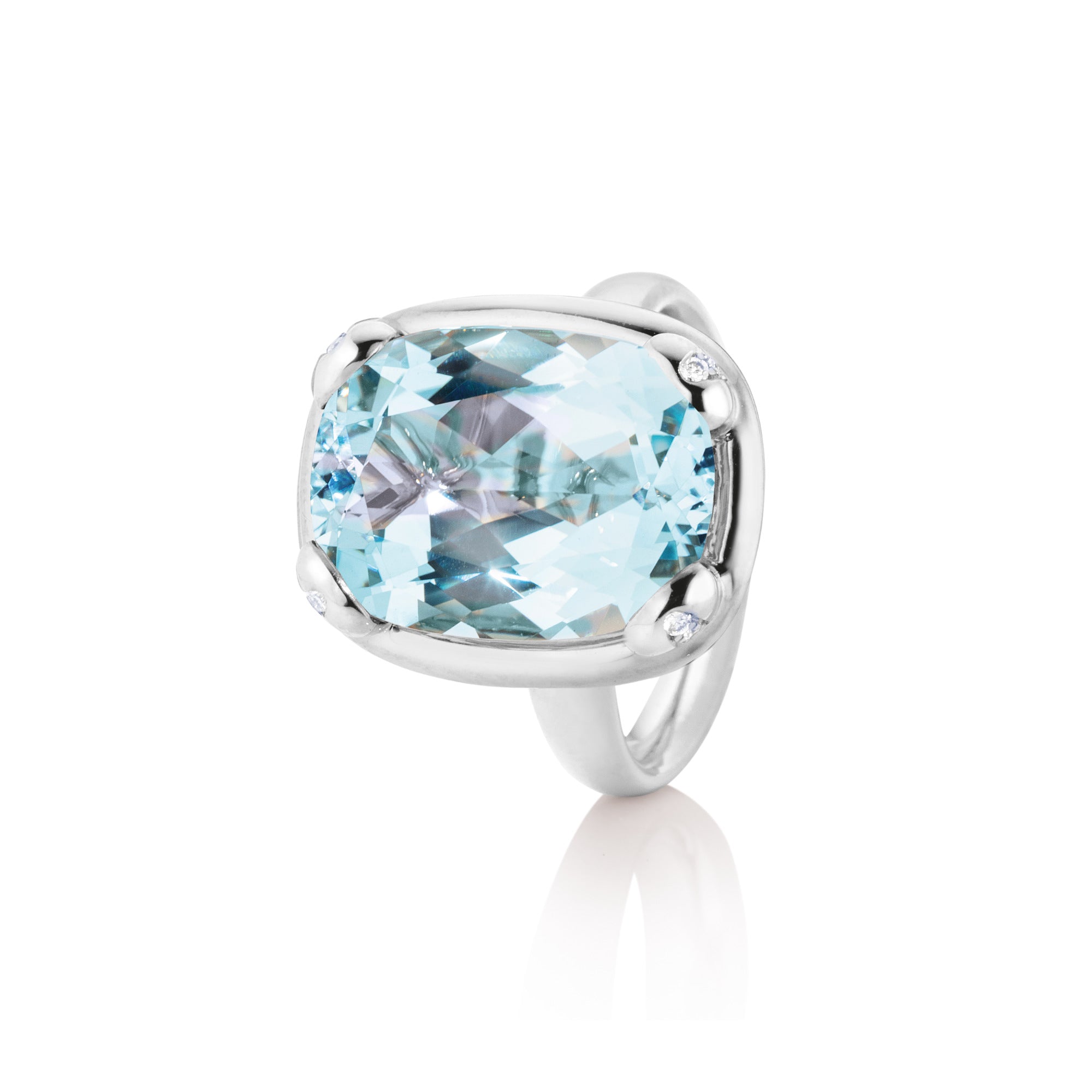 Capolavoro Ring Capriccio (RI8TOA02774) aus Weißgold mit Diamant und Topas