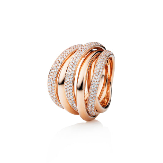 Capolavoro Ring Cielo (RI9BRW02594) aus Roségold mit Diamant