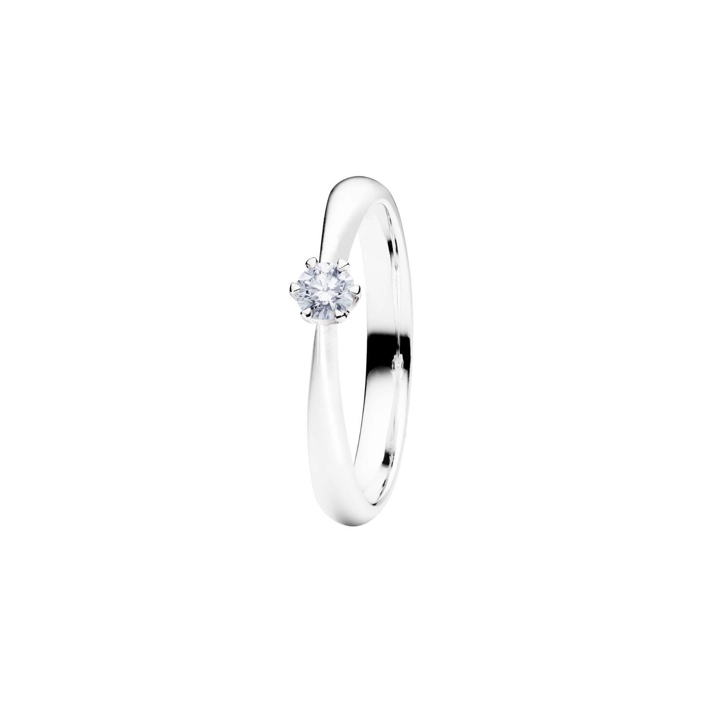 Ring Classico, Weißgold • Diamant von Capolavoro (RI8B02310.0.25TW-SI)